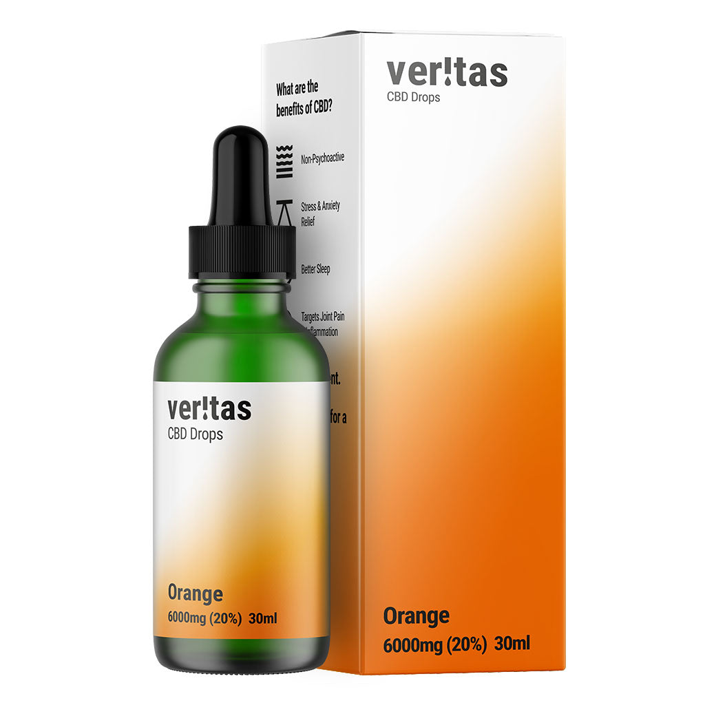 Full Spectrum CBD Oil Orange 30ml 6000mg Oral Drops | Veritas CBD